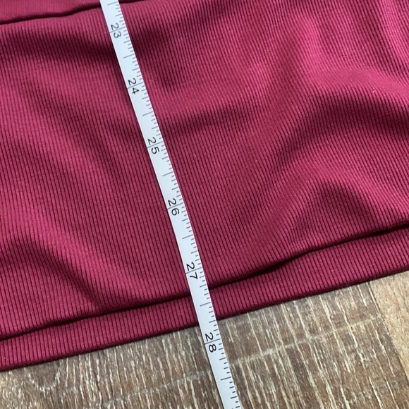 Garnet Hill Cranberry Tencel Cowl Neck Knit Tunic - sz L - Picture 9 of 9